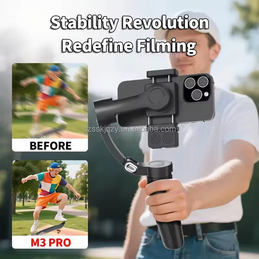 Stabilisateur Smartphone 3 Axes B2 Alpro – Vidéo Pro + AI Tracking + Télécommande