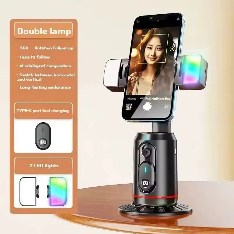 Stabilisateur Intelligent Q02 avec Suivi 360° – Trépied Smartphone