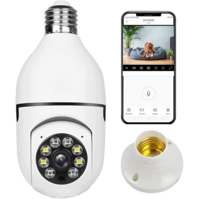 Caméra de Surveillance WiFi 360° – Vision Nocturne & Détection de Mouvement