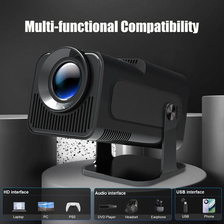 Mini Vidéoprojecteur Portable Full HD 4K – Cinéma à Domicile Hy320