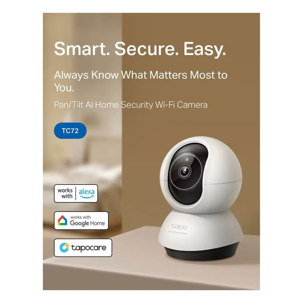 Caméra Wi-Fi Intérieure Tapo C230 2K QHD 360°