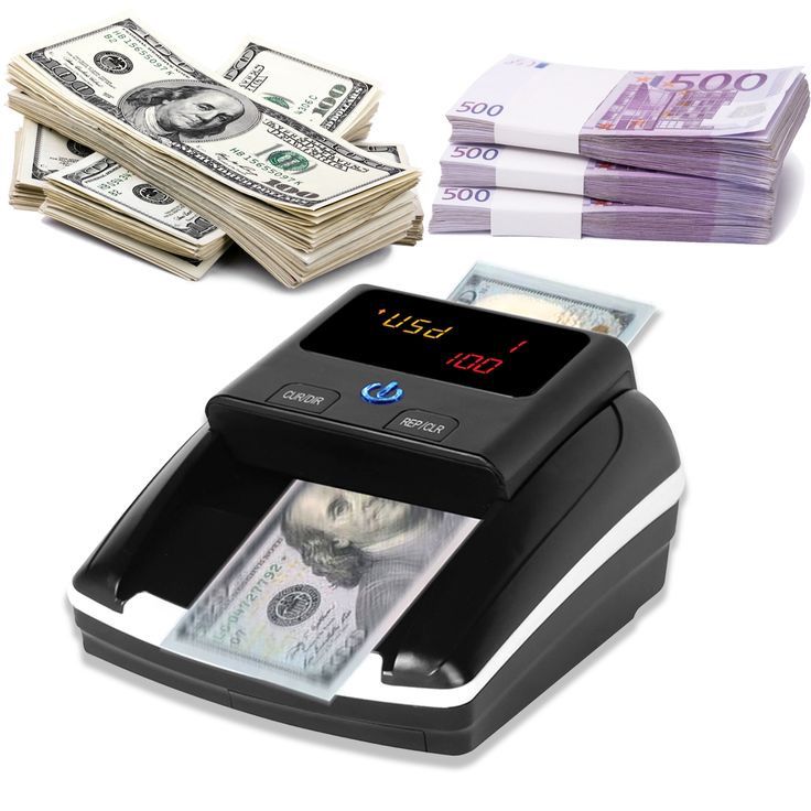 Détecteur de Faux Billets Professionnel – Compteur Automatique de Billets USD/EUR
