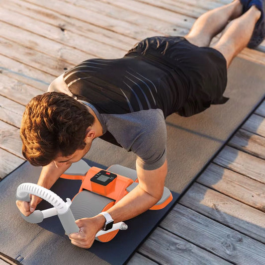 Roue Abdominale Double avec Poignée – Équipement de Fitness