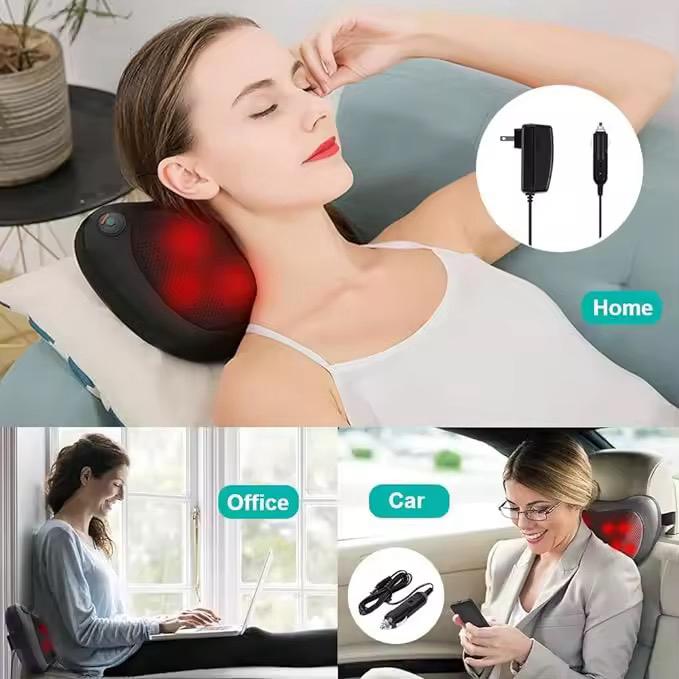 Coussin Massant Chauffant – Dos, Cou & Nuque 💆‍♂️
