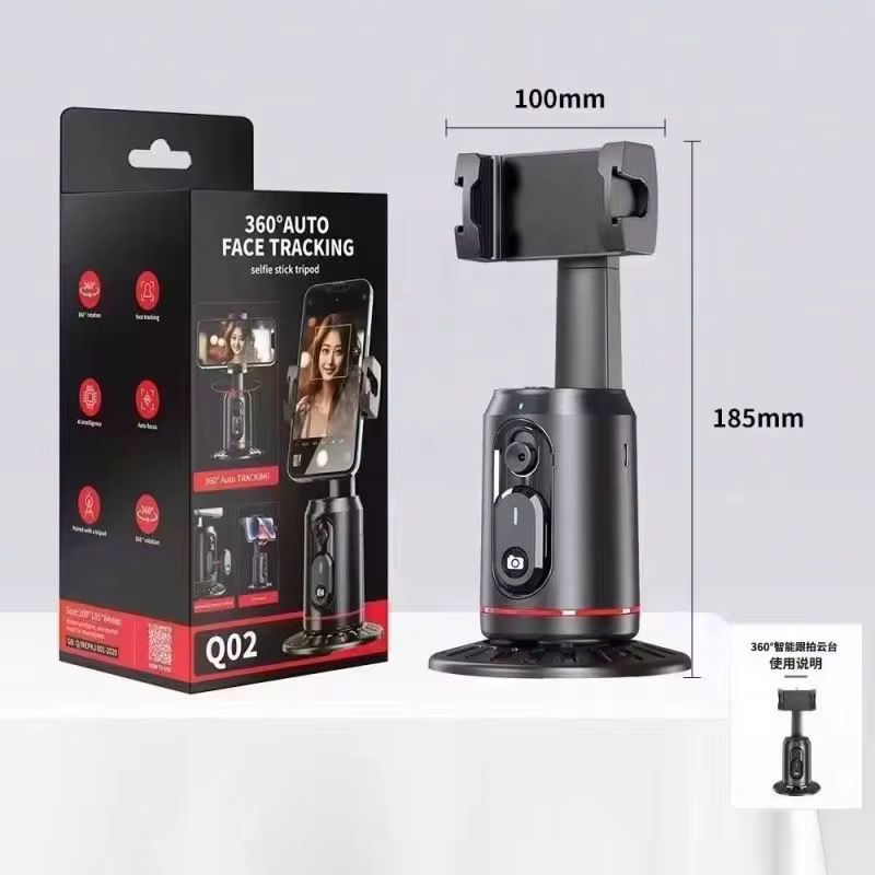 Stabilisateur Intelligent Q02 avec Suivi 360° – Trépied Smartphone
