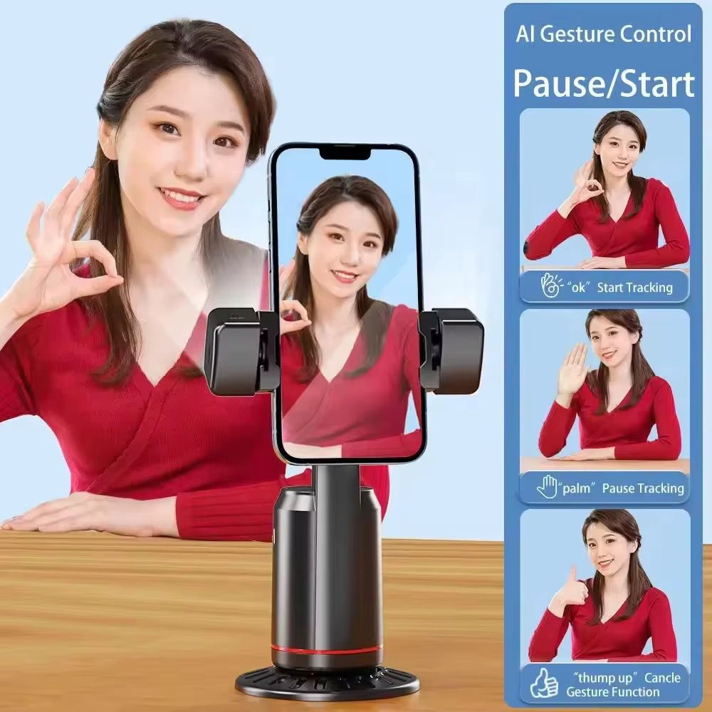 Stabilisateur Intelligent Q02 avec Suivi 360° – Trépied Smartphone