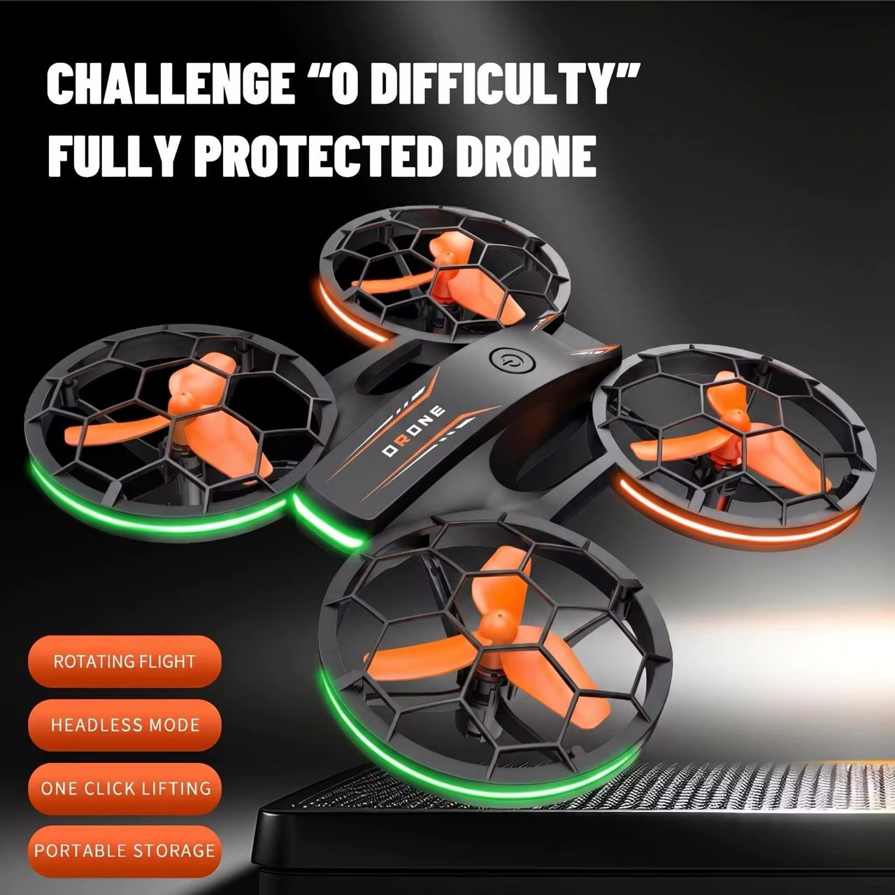 Drone Sparkling Mini – Drone RC avec Lumières LED & Télécommande