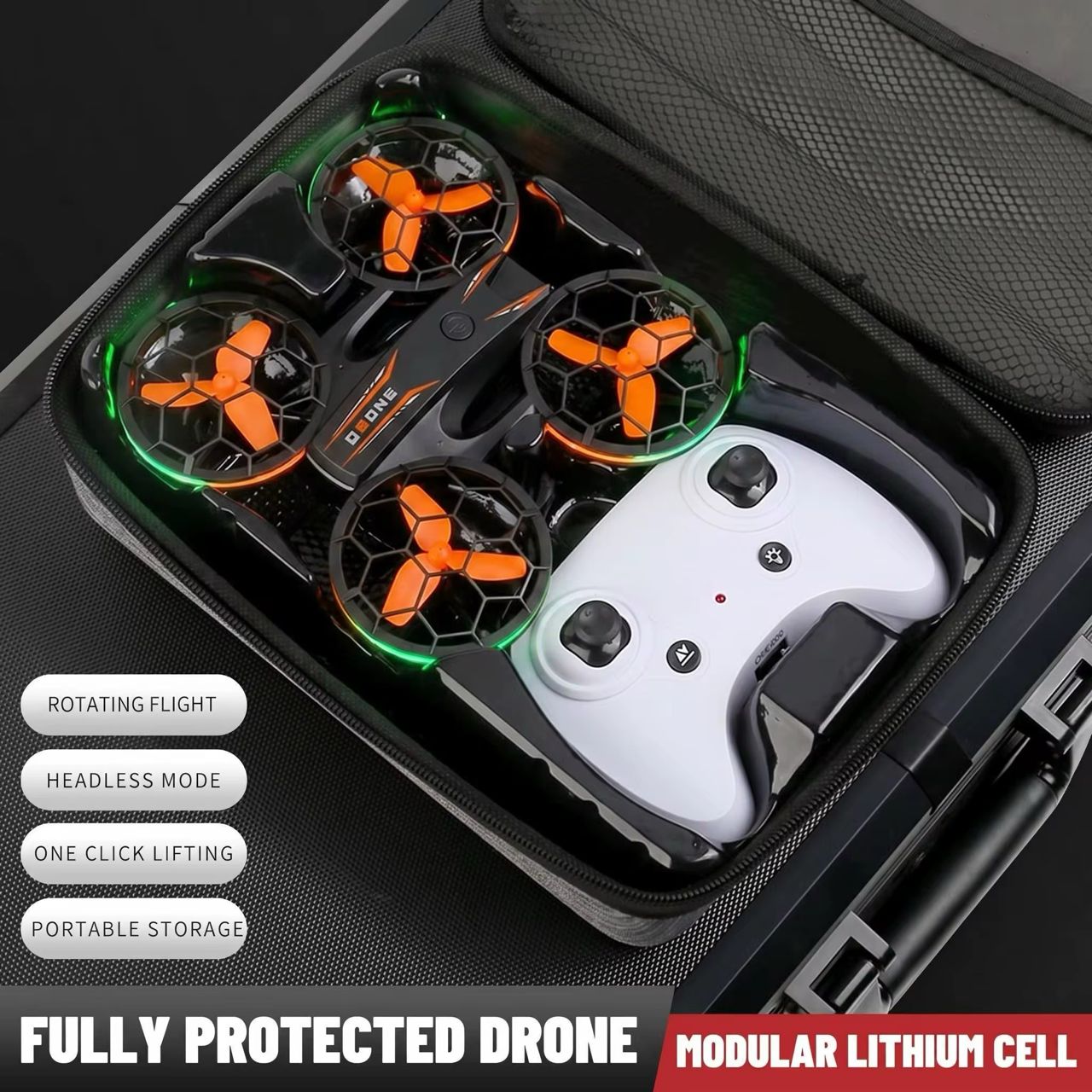 Drone Sparkling Mini – Drone RC avec Lumières LED & Télécommande