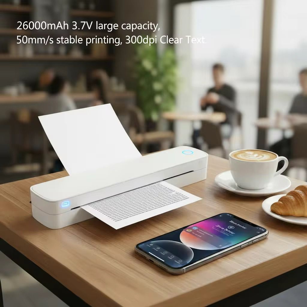 Mini Imprimante Thermique Portable A403 – Sans Encre & Rechargeable