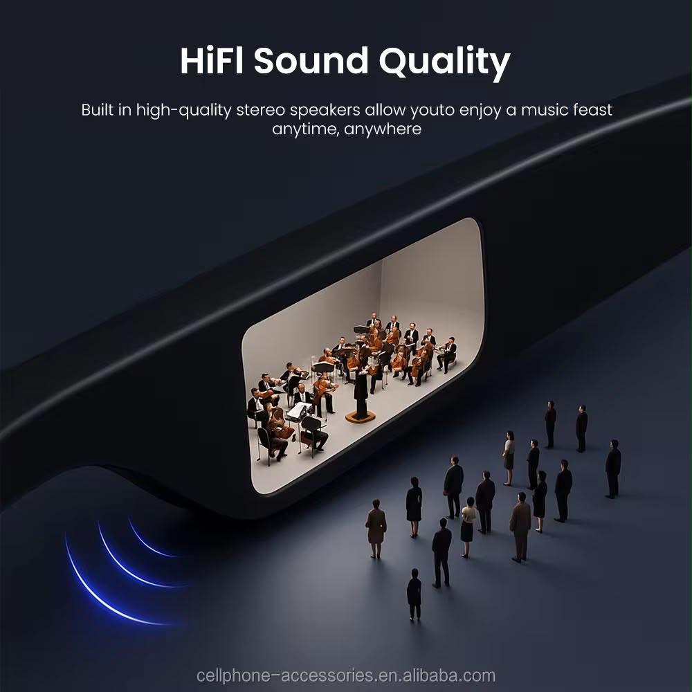 Lunettes Bluetooth Audio Sans Fil F-01 avec Haut-parleurs Intégrés