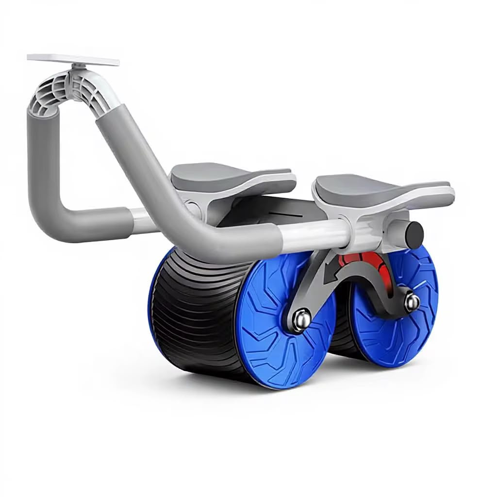 Roue Abdominale Double avec Poignée – Équipement de Fitness