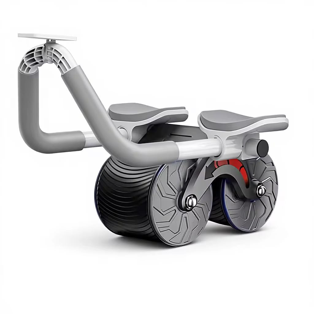 Roue Abdominale Double avec Poignée – Équipement de Fitness